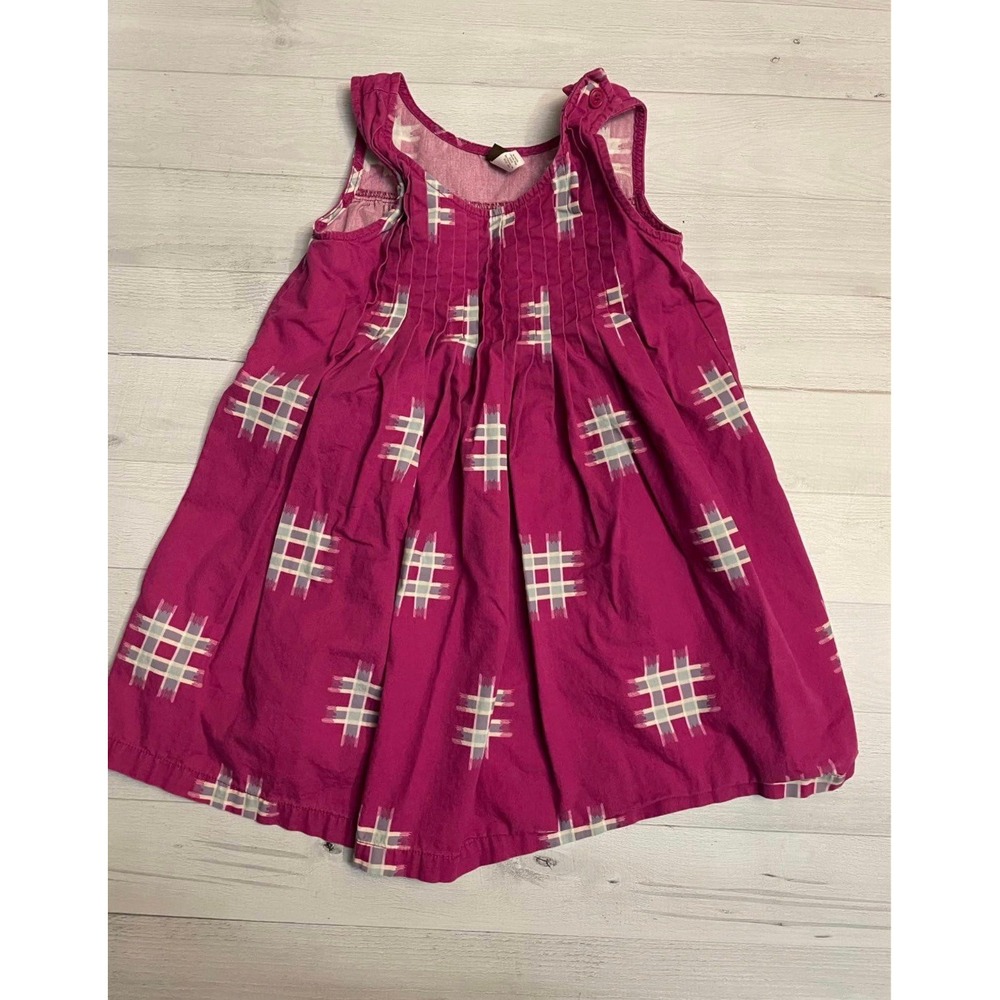 Tea collection girls dress pink size 5